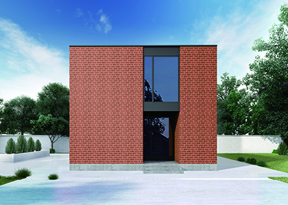 風合いを増す赤煉瓦の家