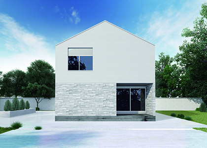 自然素材にこだわった家