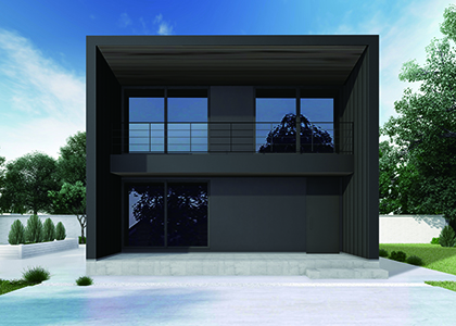 バルコニーが顔になるデザイン