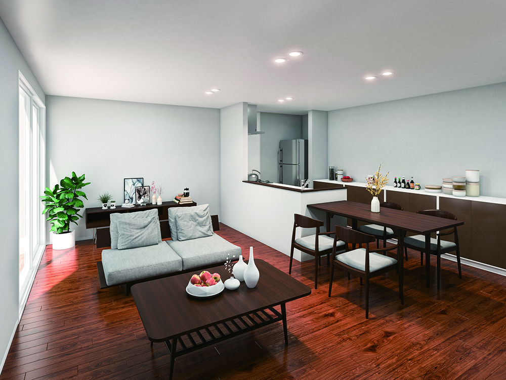 「室内に、豊かな光と風景を届ける大きな開口部」イメージ画像